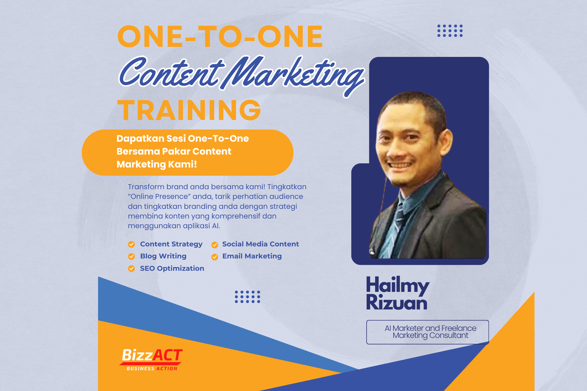 One To One Content Marketing Training